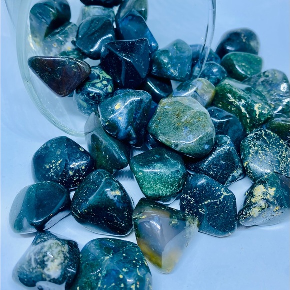 Moss Agate Tumbled Crystal